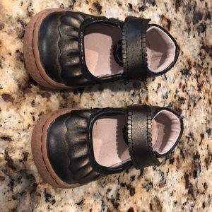 Mocha Metallic Ruche Mary Jane